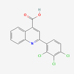 molecular formula C16H8Cl3NO2 B2471448 2-(2,3,4-三氯苯基)喹啉-4-羧酸 CAS No. 329265-48-7
