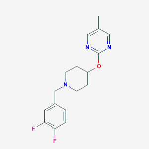 2-[1-[(3,4-Difluorophenyl)methyl]piperidin-4-yl]oxy-5-methylpyrimidine