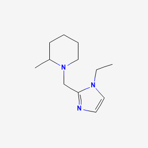 molecular formula C12H21N3 B2471462 1-((1-ethyl-1H-imidazol-2-yl)methyl)-2-methylpiperidine CAS No. 2034459-09-9