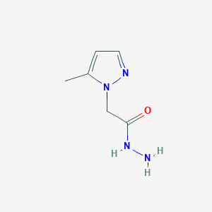 molecular formula C6H10N4O B2471469 2-(5-methyl-1H-pyrazol-1-yl)acetohydrazide CAS No. 934172-72-2