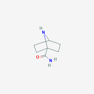 molecular formula C7H12N2O B2471479 7-アザビシクロ[2.2.1]ヘプタン-1-カルボキサミド CAS No. 2126161-31-5