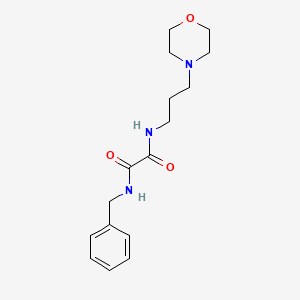 molecular formula C16H23N3O3 B2471486 N1-benzyl-N2-(3-morpholinopropyl)oxalamide CAS No. 312290-95-2