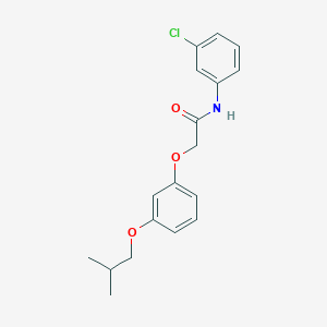 molecular formula C18H20ClNO3 B2471488 N-(3-chlorophenyl)-2-[3-(2-methylpropoxy)phenoxy]acetamide CAS No. 391230-66-3