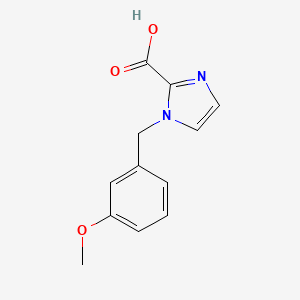 molecular formula C12H12N2O3 B2471490 1-[(3-甲氧基苯基)甲基]-1H-咪唑-2-羧酸 CAS No. 1439900-53-4