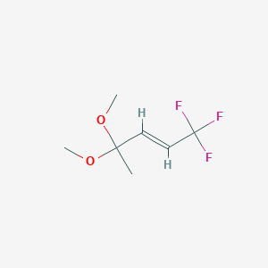 molecular formula C7H11F3O2 B2471506 1,1,1-三氟-4,4-二甲氧基戊-2-烯 CAS No. 2225181-81-5