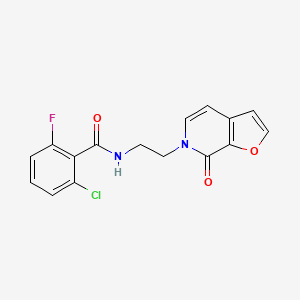 molecular formula C16H12ClFN2O3 B2471512 2-chloro-6-fluoro-N-(2-(7-oxofuro[2,3-c]pyridin-6(7H)-yl)ethyl)benzamide CAS No. 2034351-44-3