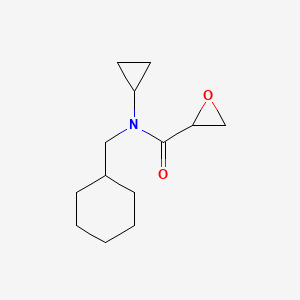 N-(Cyclohexylmethyl)-N-cyclopropyloxirane-2-carboxamide