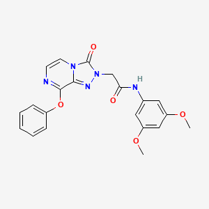 molecular formula C21H19N5O5 B2471518 N-(3,5-dimethoxyphenyl)-2-(3-oxo-8-phenoxy-[1,2,4]triazolo[4,3-a]pyrazin-2(3H)-yl)acetamide CAS No. 1251544-19-0