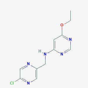 molecular formula C11H12ClN5O B2471522 N-[(5-chloropyrazin-2-yl)methyl]-6-ethoxypyrimidin-4-amine CAS No. 2094686-88-9