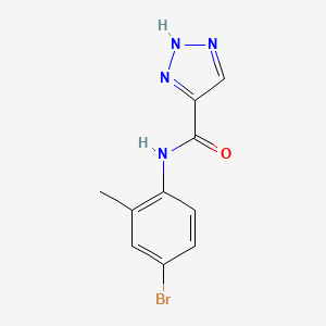 molecular formula C10H9BrN4O B2471530 N-(4-bromo-2-methylphenyl)-1H-1,2,3-triazole-5-carboxamide CAS No. 1493104-33-8