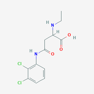molecular formula C12H14Cl2N2O3 B2471545 4-(2,3-Dichloroanilino)-2-(ethylamino)-4-oxobutanoic acid CAS No. 1037507-68-8