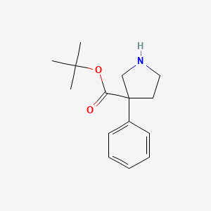 Tert-butyl 3-phenylpyrrolidine-3-carboxylate
