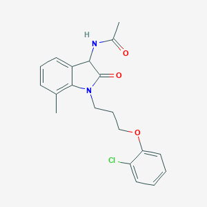 N-{1-[3-(2-chlorophenoxy)propyl]-7-methyl-2-oxo-2,3-dihydro-1H-indol-3-yl}acetamide