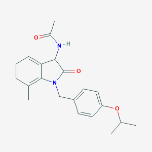 N-[1-(4-isopropoxybenzyl)-7-methyl-2-oxo-2,3-dihydro-1H-indol-3-yl]acetamide