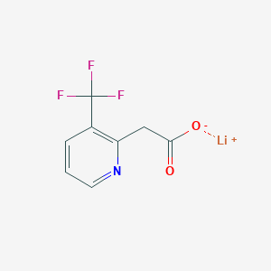 molecular formula C8H5F3LiNO2 B2471608 Lithium 2-(3-(trifluoromethyl)pyridin-2-yl)acetate CAS No. 2172601-16-8