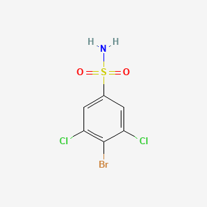 molecular formula C6H4BrCl2NO2S B2471613 4-Bromo-3,5-dichlorobenzenesulfonamide CAS No. 1208077-65-9