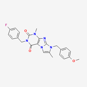 3-(4-fluorobenzyl)-8-(4-methoxybenzyl)-1,7-dimethyl-1H-imidazo[2,1-f]purine-2,4(3H,8H)-dione