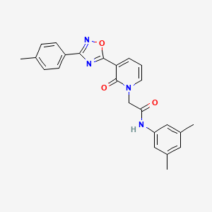 molecular formula C24H22N4O3 B2471627 N-(3,5-dimethylphenyl)-2-[3-[3-(4-methylphenyl)-1,2,4-oxadiazol-5-yl]-2-oxopyridin-1(2H)-yl]acetamide CAS No. 1260924-31-9