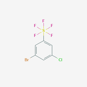 (3-Bromo-5-chlorophenyl)-pentafluoro-lambda6-sulfane