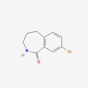 molecular formula C10H10BrNO B2471675 8-bromo-2,3,4,5-tetrahydro-1H-benzo[c]azepin-1-one CAS No. 187833-72-3