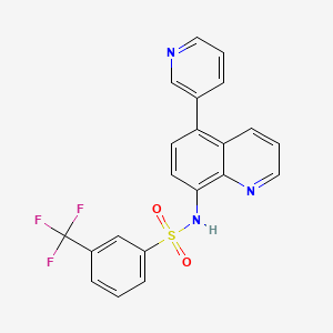 molecular formula C21H14F3N3O2S B2471683 泛素化-IN-1 CAS No. 1819330-15-8