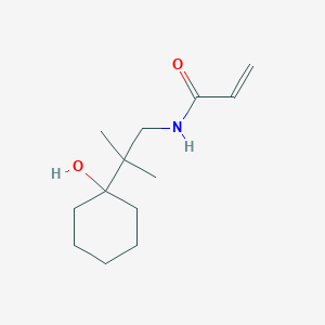 molecular formula C13H23NO2 B2471691 N-[2-(1-Hydroxycyclohexyl)-2-methylpropyl]prop-2-enamide CAS No. 2361655-42-5
