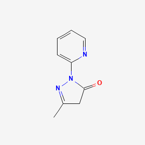 molecular formula C9H9N3O B2471723 5-methyl-2-pyridin-2-yl-4H-pyrazol-3-one CAS No. 29211-49-2