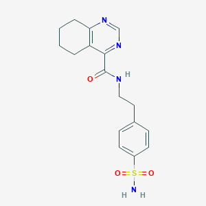 molecular formula C17H20N4O3S B2471726 N-[2-(4-Sulfamoylphenyl)ethyl]-5,6,7,8-tetrahydroquinazoline-4-carboxamide CAS No. 2415525-92-5
