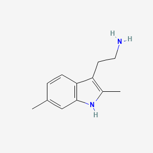 molecular formula C12H16N2 B2471752 2-(2,6-dimethyl-1H-indol-3-yl)ethanamine CAS No. 1018637-25-6