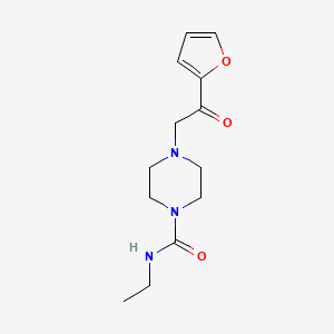 molecular formula C13H19N3O3 B2471753 N-ethyl-4-(2-(furan-2-yl)-2-oxoethyl)piperazine-1-carboxamide CAS No. 1170881-12-5