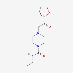 molecular formula C13H19N3O3 B2471753 N-乙基-4-[2-(呋喃-2-基)-2-氧代乙基]哌嗪-1-甲酰胺 CAS No. 1170881-12-5