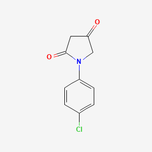 molecular formula C10H8ClNO2 B2471754 1-(4-Chlorophenyl)pyrrolidine-2,4-dione CAS No. 114473-83-5