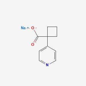molecular formula C10H10NNaO2 B2471758 Sodium 1-(pyridin-4-yl)cyclobutane-1-carboxylate CAS No. 1989659-71-3