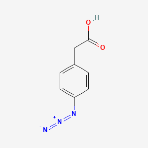molecular formula C8H7N3O2 B2471762 2-(4-偶氮苯基)乙酸 CAS No. 62893-37-2