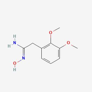 molecular formula C10H14N2O3 B2471777 2-(2,3-dimethoxyphenyl)-N'-hydroxyethanimidamide CAS No. 885957-54-0