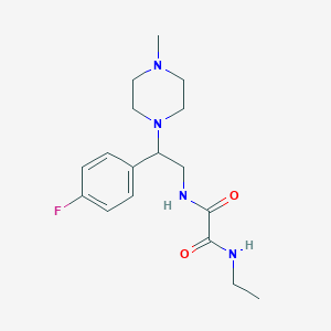 molecular formula C17H25FN4O2 B2471781 N1-乙基-N2-(2-(4-氟苯基)-2-(4-甲基哌嗪-1-基)乙基)草酰胺 CAS No. 903356-31-0