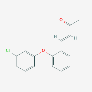 (E)-4-[2-(3-chlorophenoxy)phenyl]but-3-en-2-one