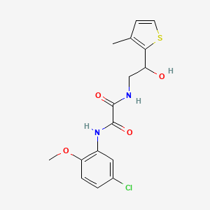 N1-(5-chloro-2-methoxyphenyl)-N2-(2-hydroxy-2-(3-methylthiophen-2-yl)ethyl)oxalamide