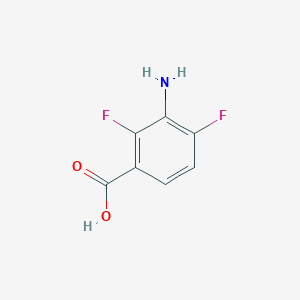 molecular formula C7H5F2NO2 B2471819 3-Amino-2,4-difluorobenzoic acid CAS No. 1512022-61-5