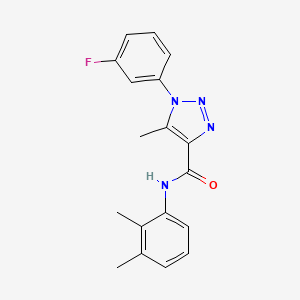 molecular formula C18H17FN4O B2471827 N-(2,3-dimethylphenyl)-1-(3-fluorophenyl)-5-methyl-1H-1,2,3-triazole-4-carboxamide CAS No. 866872-10-8