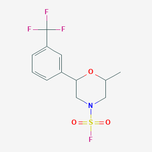 2-Methyl-6-[3-(trifluoromethyl)phenyl]morpholine-4-sulfonyl fluoride