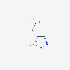 molecular formula C5H8N2O B2471833 (5-Methylisoxazol-4-yl)methanamine CAS No. 139458-29-0
