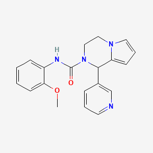 molecular formula C20H20N4O2 B2471835 N-(2-methoxyphenyl)-1-(pyridin-3-yl)-3,4-dihydropyrrolo[1,2-a]pyrazine-2(1H)-carboxamide CAS No. 900003-13-6