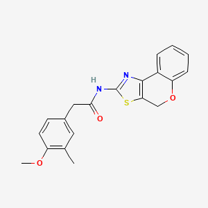 molecular formula C20H18N2O3S B2471841 N-(4H-chromeno[4,3-d]thiazol-2-yl)-2-(4-methoxy-3-methylphenyl)acetamide CAS No. 955852-57-0