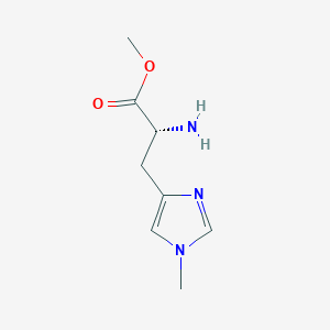 molecular formula C8H13N3O2 B2471851 Methyl (2R)-2-amino-3-(1-methylimidazol-4-yl)propanoate CAS No. 1998642-53-7