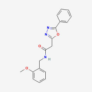 N-(2-methoxybenzyl)-2-(5-phenyl-1,3,4-oxadiazol-2-yl)acetamide