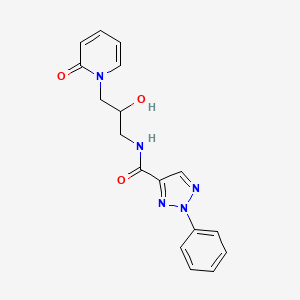 N-(2-hydroxy-3-(2-oxopyridin-1(2H)-yl)propyl)-2-phenyl-2H-1,2,3-triazole-4-carboxamide