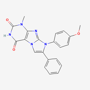 8-(4-methoxyphenyl)-1-methyl-7-phenyl-1H-imidazo[2,1-f]purine-2,4(3H,8H)-dione