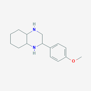 molecular formula C15H22N2O B2471895 2-(4-Methoxyphenyl)decahydrochinoxalin CAS No. 1005275-85-3