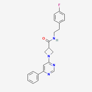 N-(4-fluorophenethyl)-1-(6-phenylpyrimidin-4-yl)azetidine-3-carboxamide
